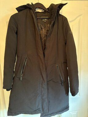 Black Sam Edelman Parka Coat - Size Medium